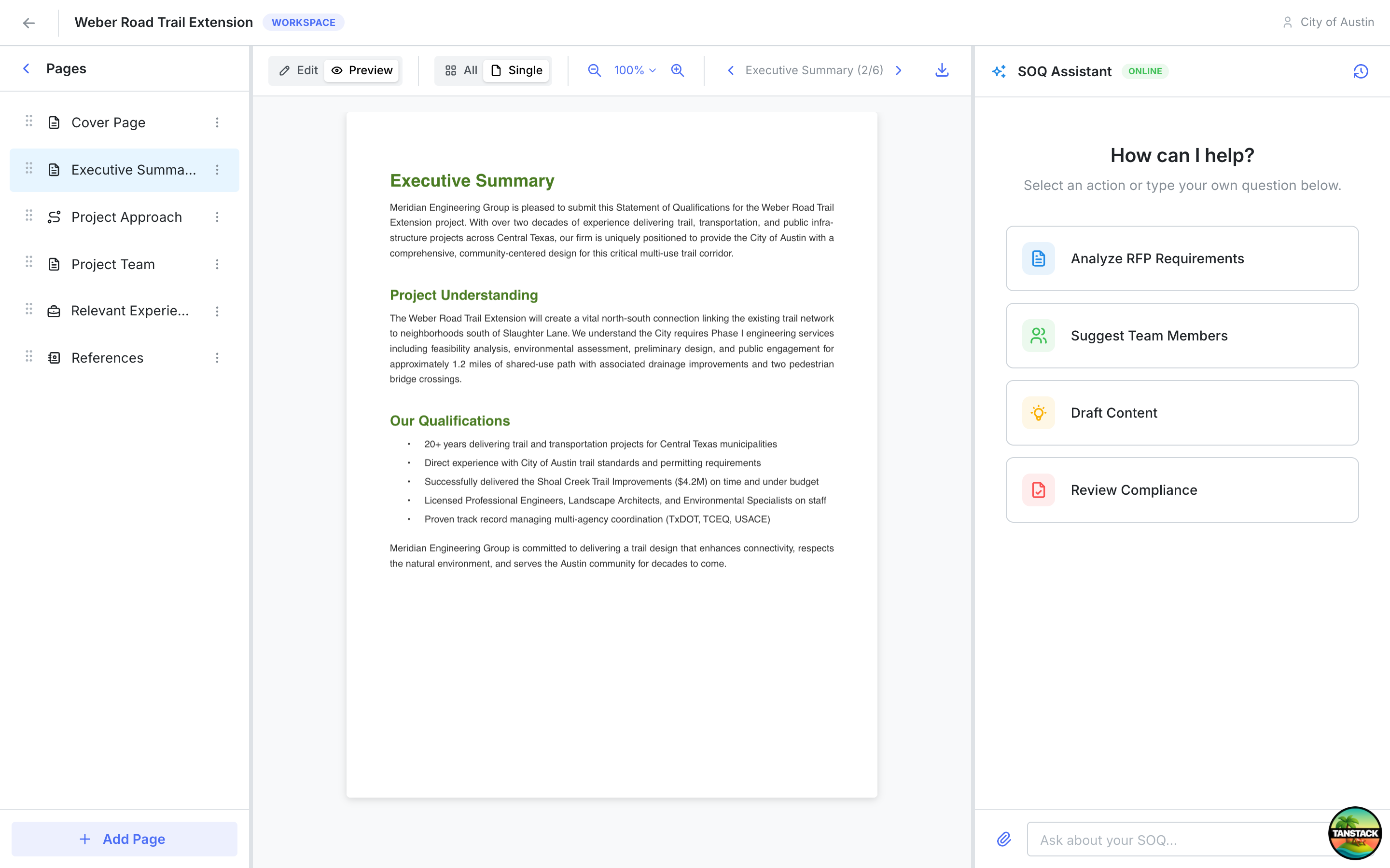 Flodoc requirement extraction and smart matching interface